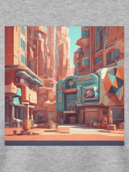retro-futurismus,1950s, Lowpoly,artwork,scetch