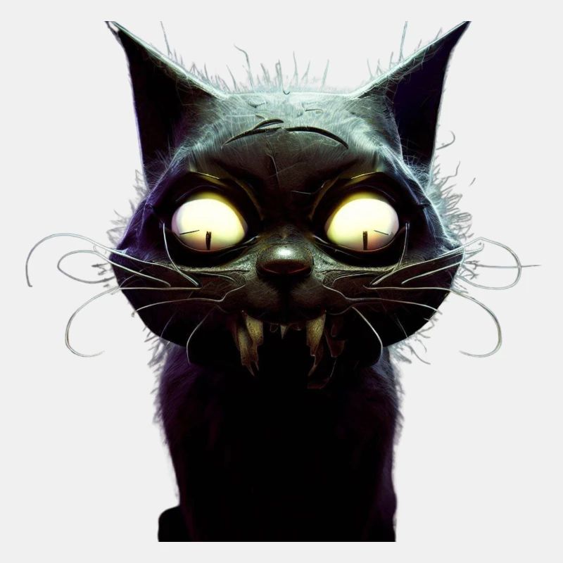 Vampir-Katze-Angst Grausamer gruseliger Albtraum