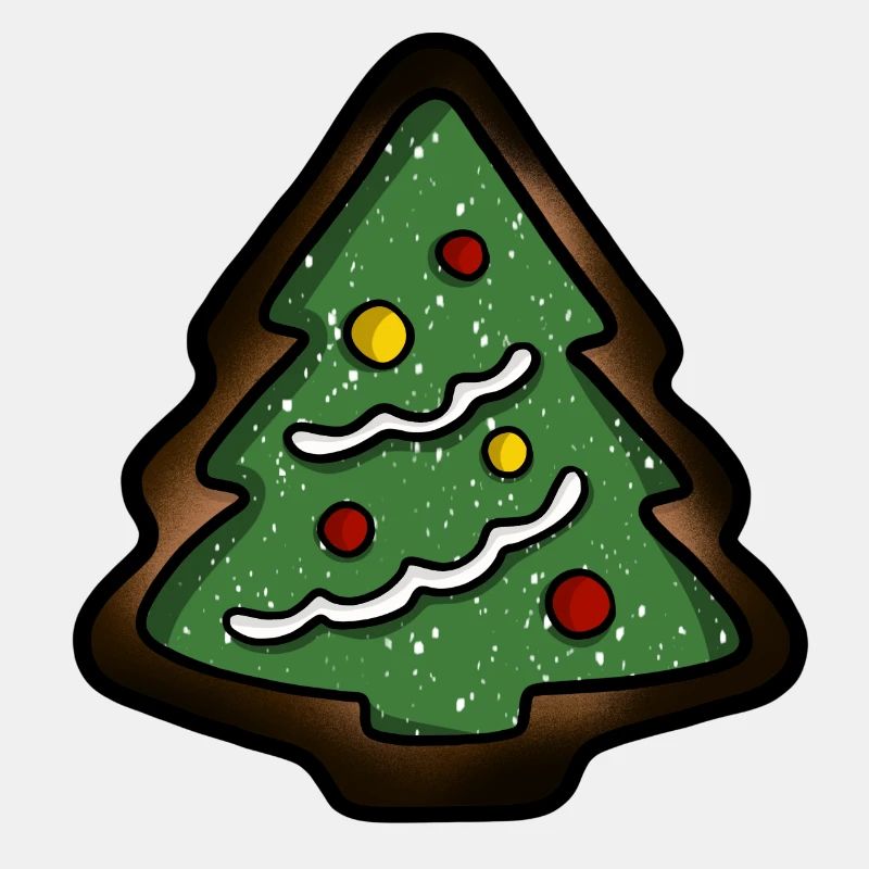 Biscuits de sapin de Noël brûlés