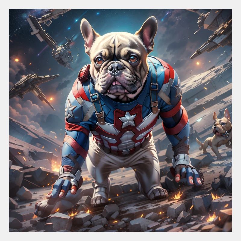 Frenchie Capt. Amer.