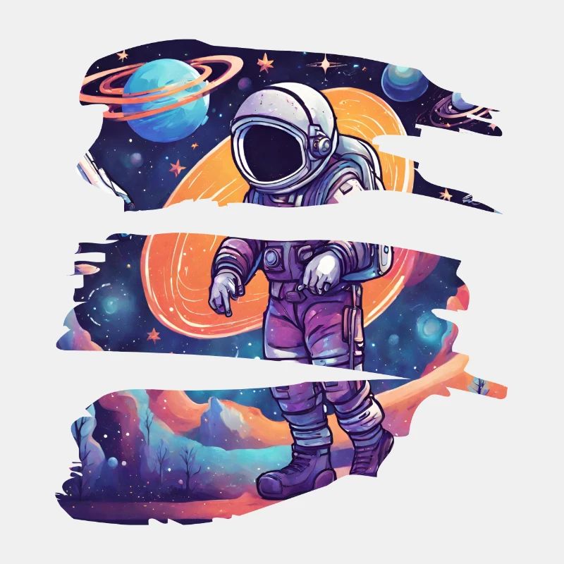 Astronaute Combinaison Spatiale Galaxy Walking