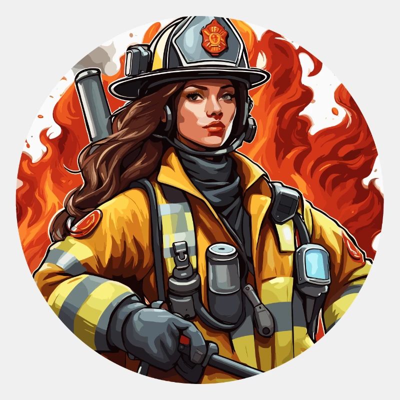 Firefighter / Fire / Fire / Extinguish / Heroine