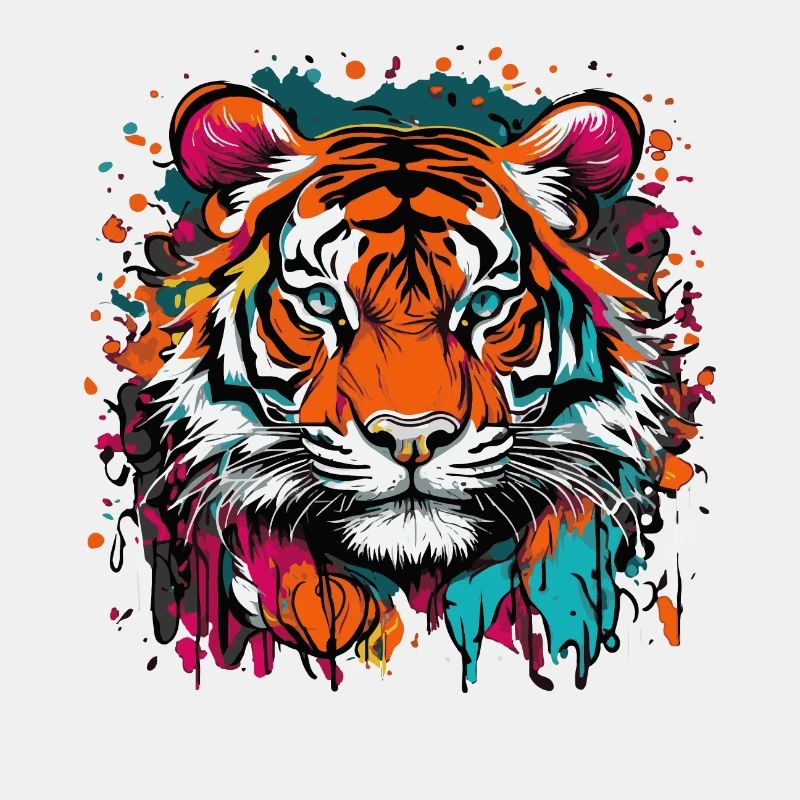 Farbenfroher Tiger