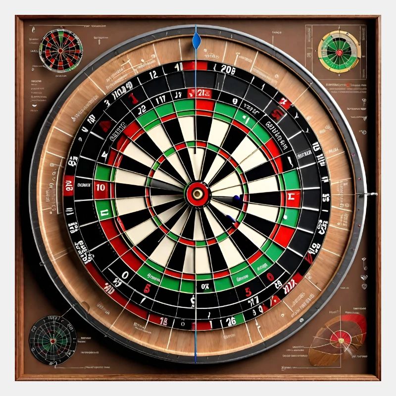 Anatomie einer Dartscheibe