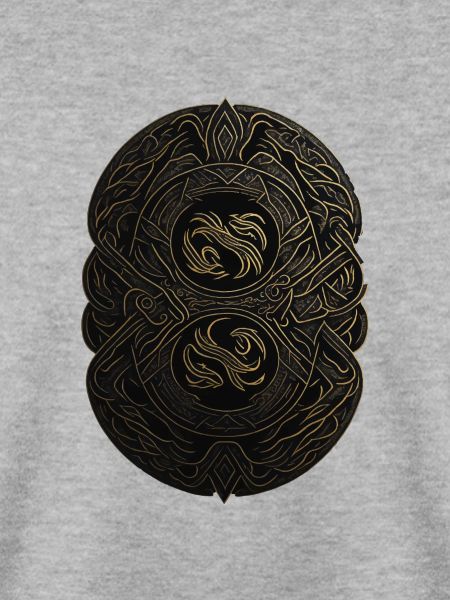 Maya Schwarz-Gold-Monogramm