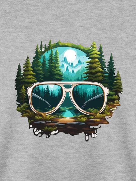 Sonnenbrille / Reflektion / Wald / Spiegelung