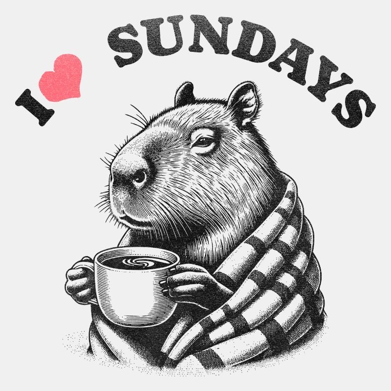 I love Sundays Capybara