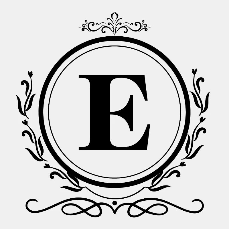 Buchstabe E Dekoration