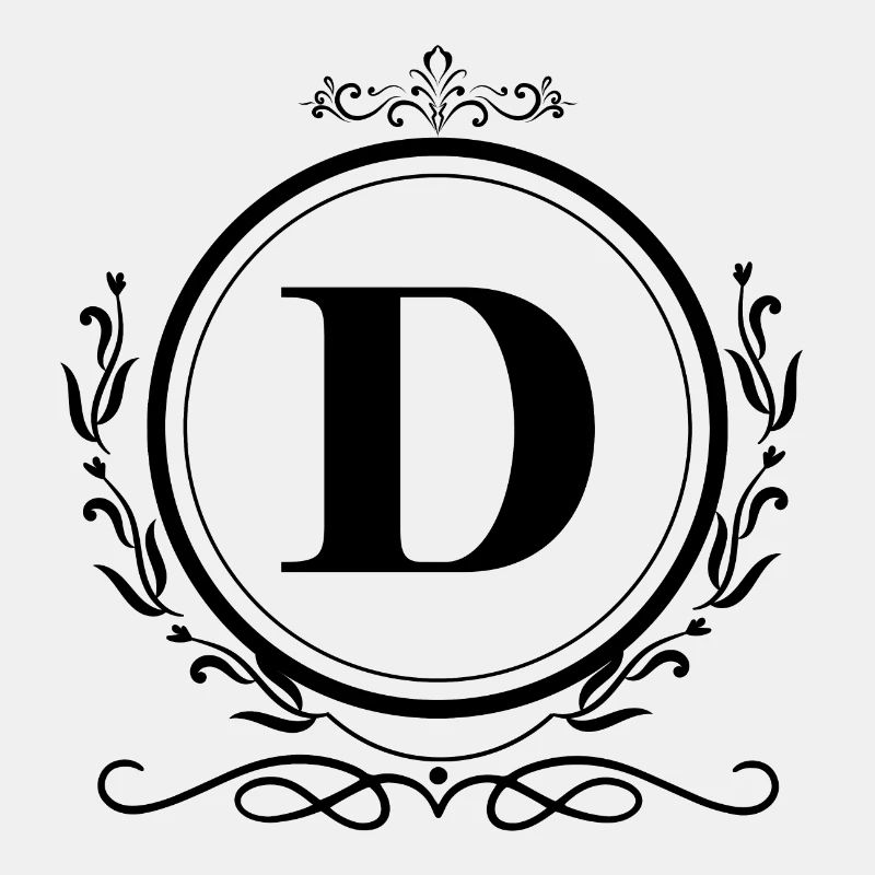 Buchstabe D Dekoration