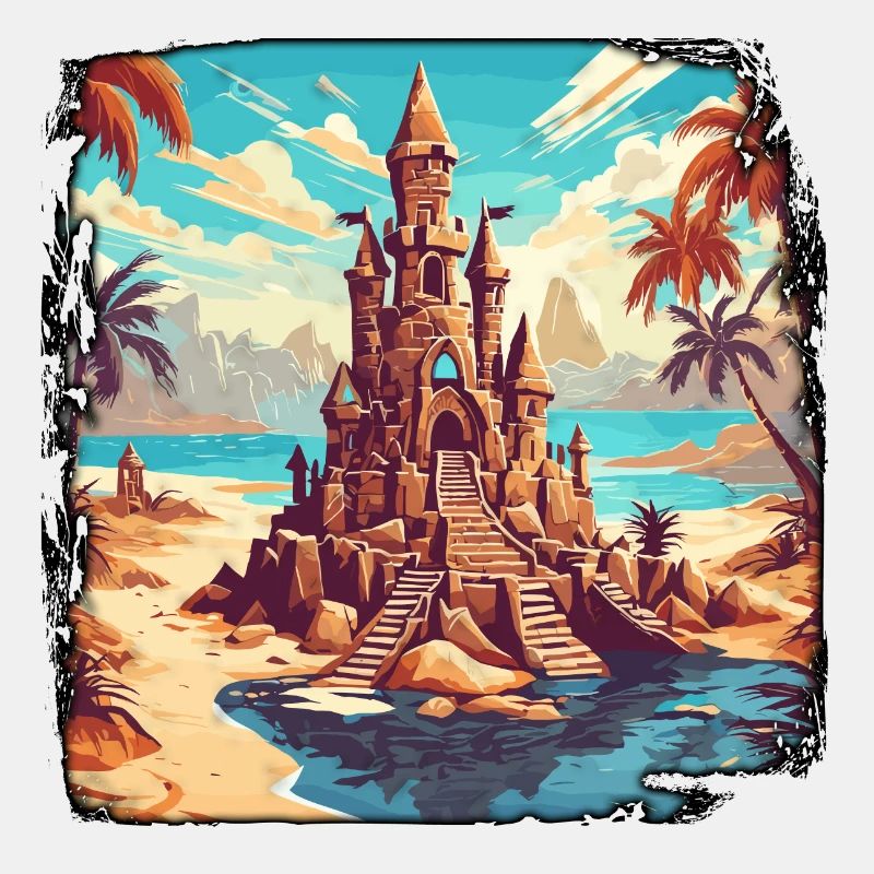 Château de sable / Construction / Jouer / Château / Vacances