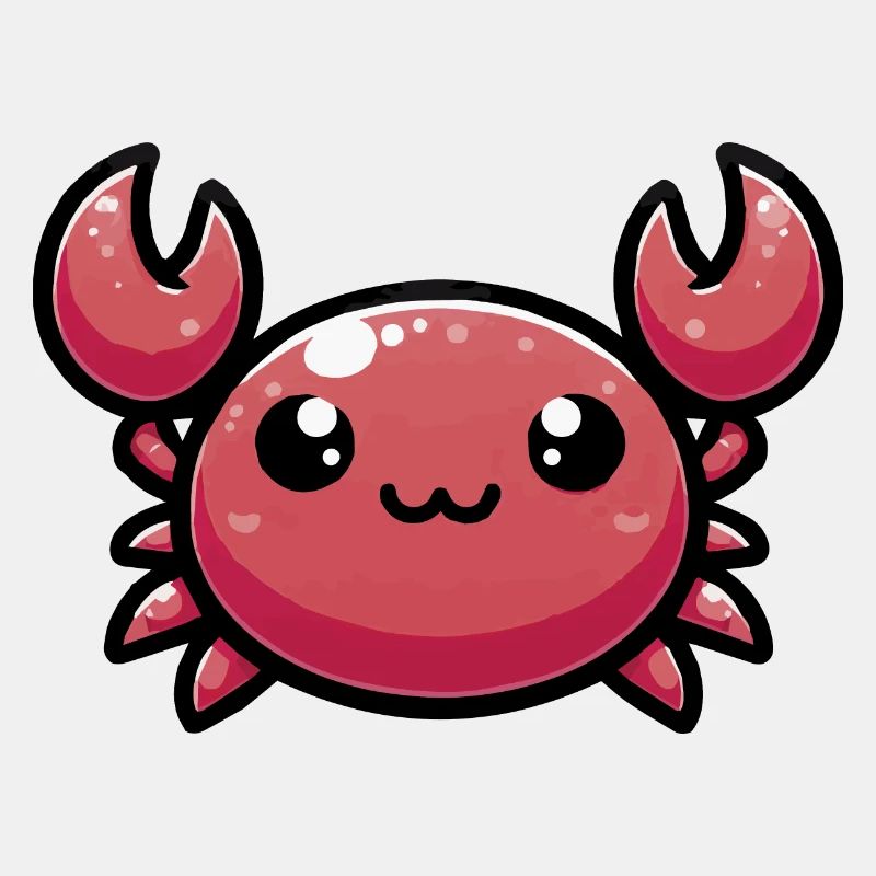 Shelly, die niedliche Chibi-Kawaii-Krabbe