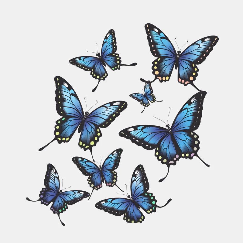 Blaue Schmetterlinge
