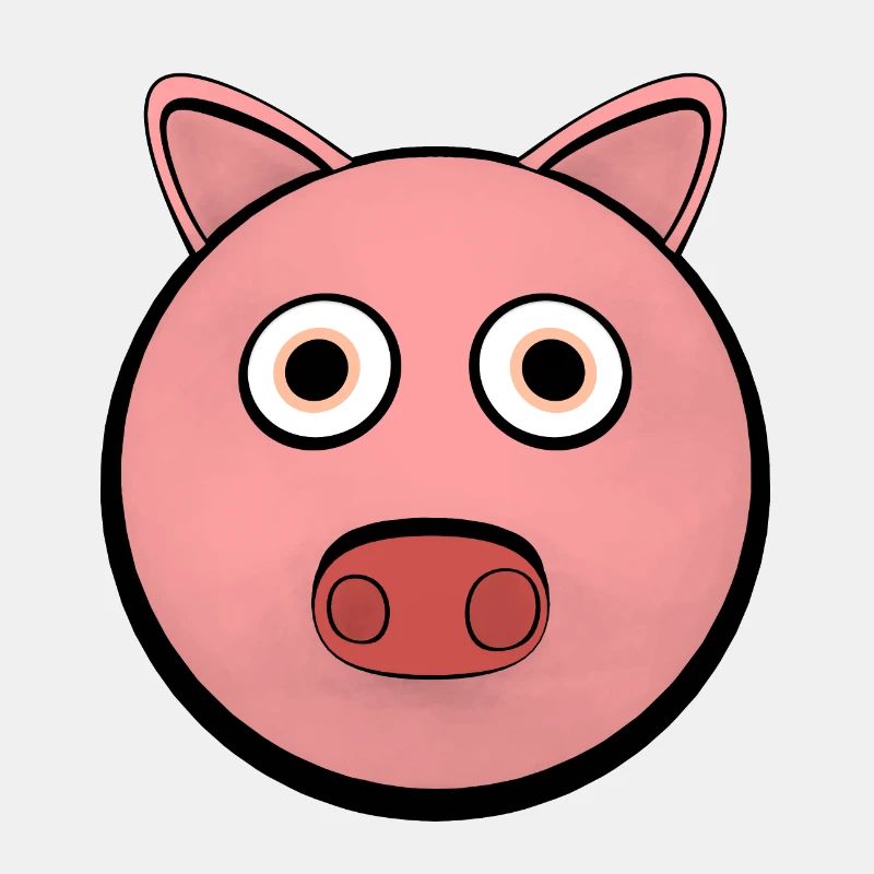 Charmant cochon de dessin animé