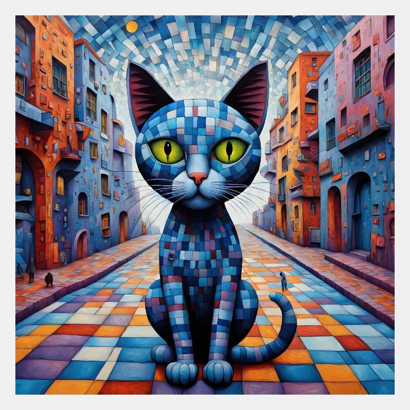 Surreale Pop-Tiere 11 Katze