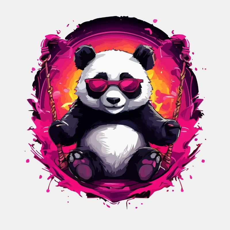Mignon panda cool se relaxant