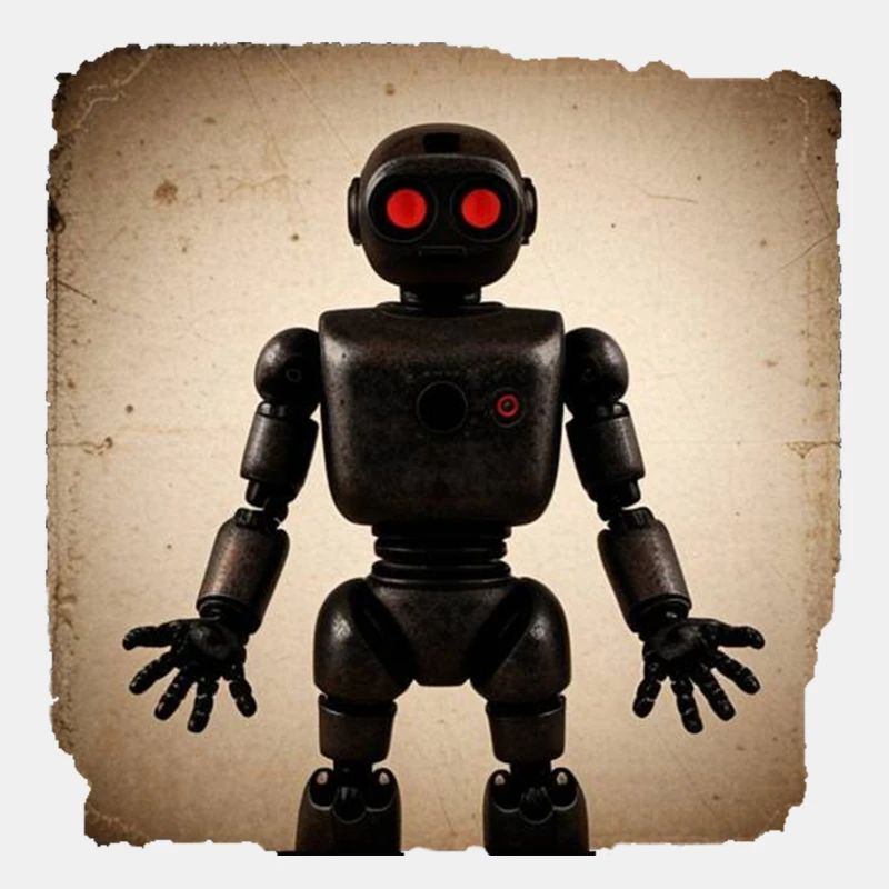 Schwarzer Roboter