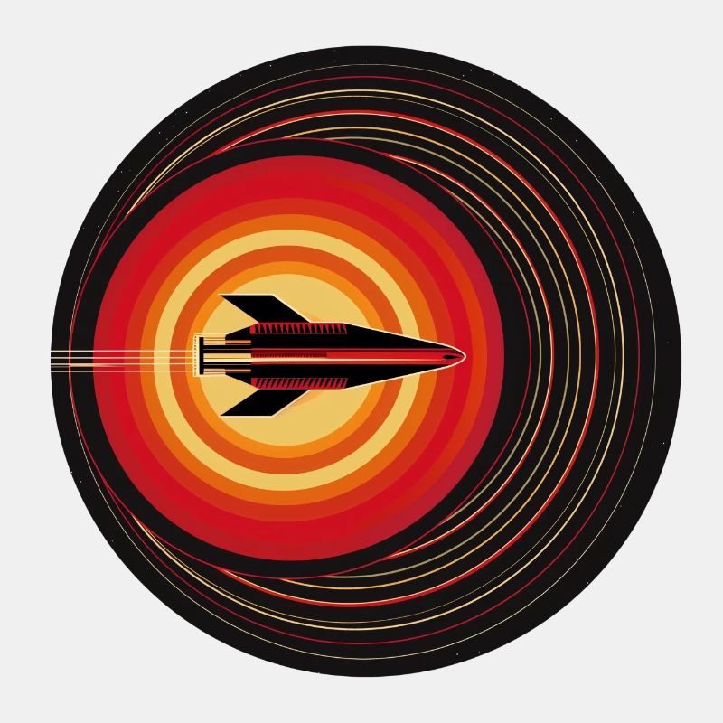 Retro-Rakete im Orbit