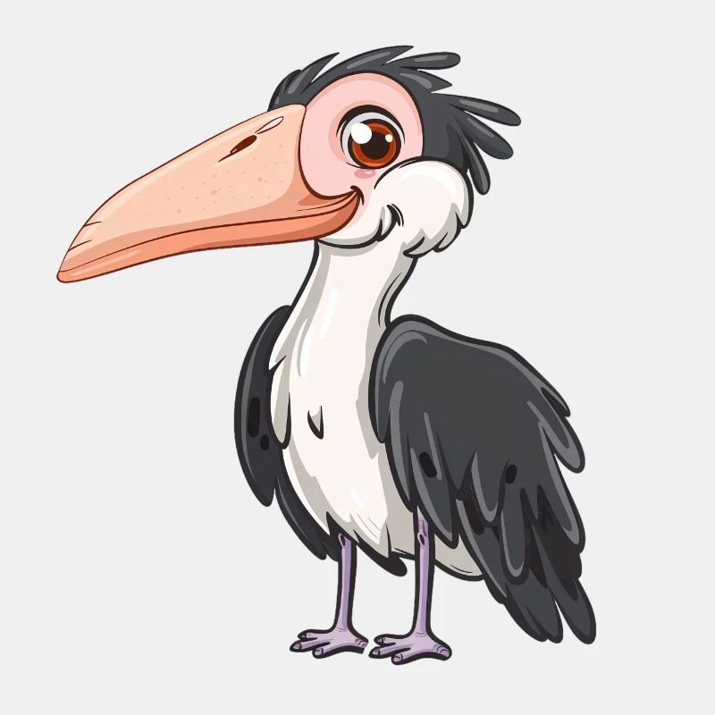 Illustration Eines Lustigen Vogels