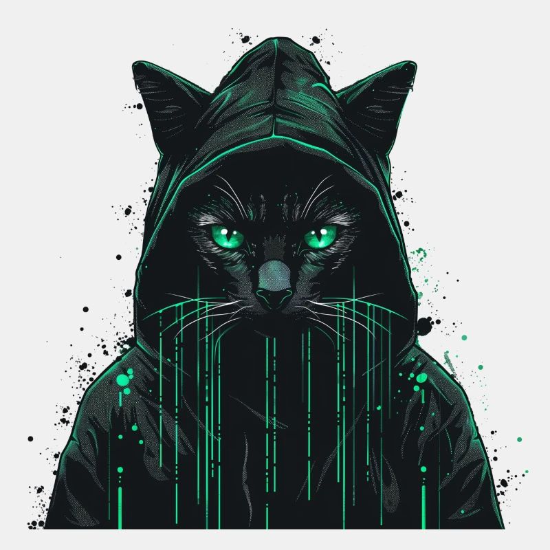 Hacker Computer Katze