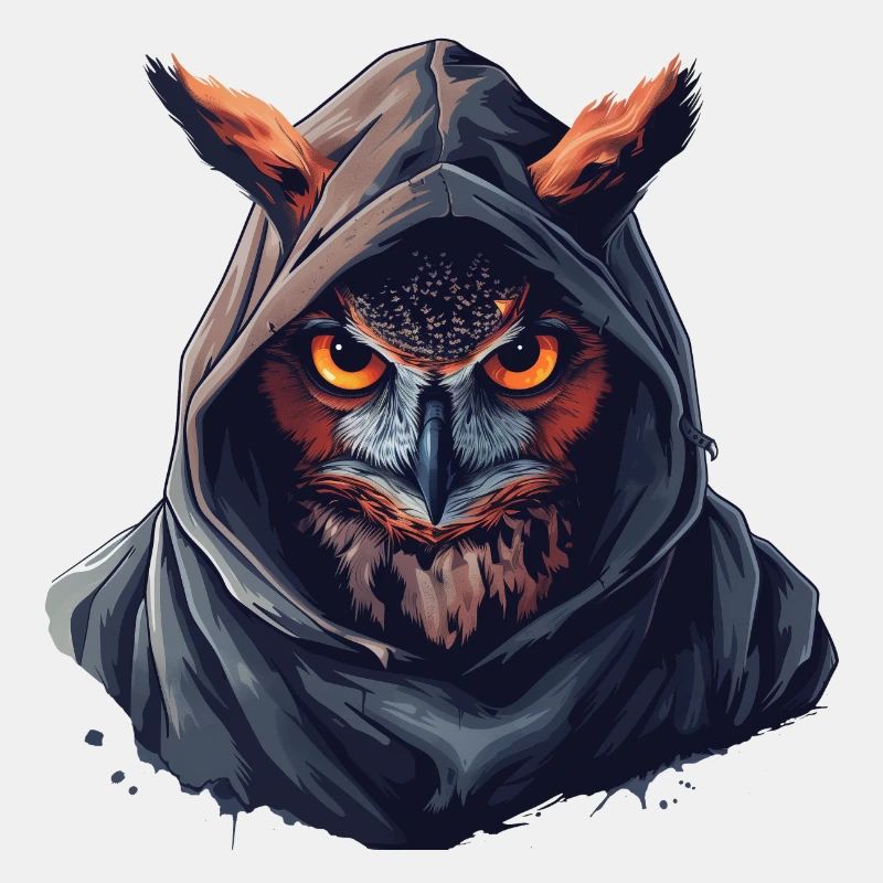 Eule mit Hoodie