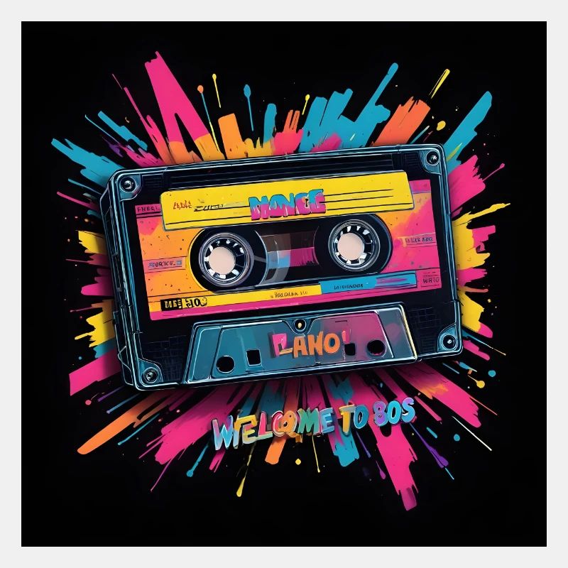 Kassette 80er - Bo-Grafik