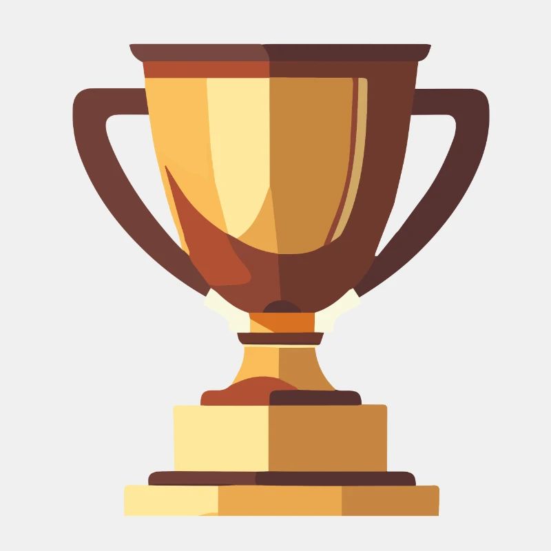 Gewinner Trophäe Gold