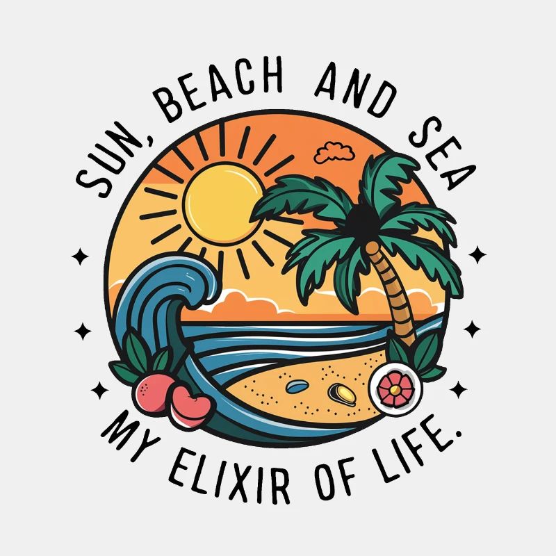 Le soleil, la plage et la mer - mon élixir de vie
