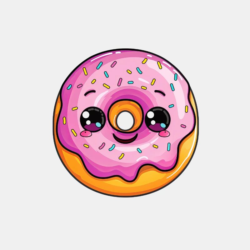 Donut mit Gesicht