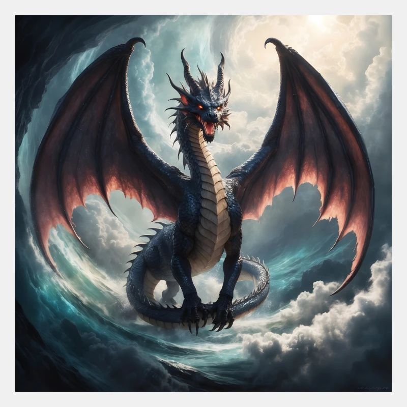 Majestätischer Drache