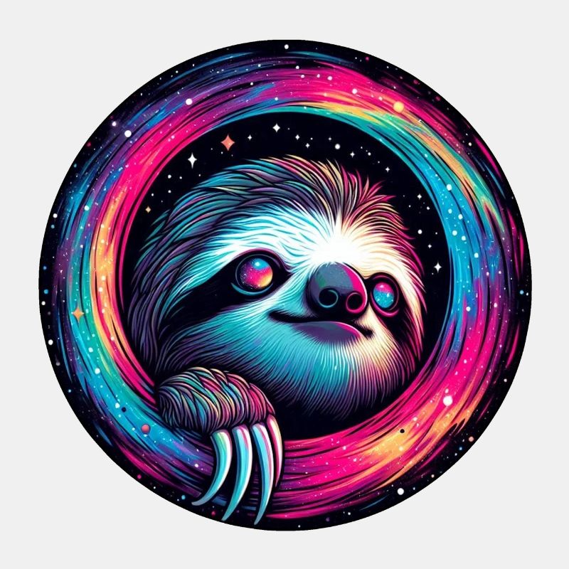 Kosmische Faultiergalaxie Kunst