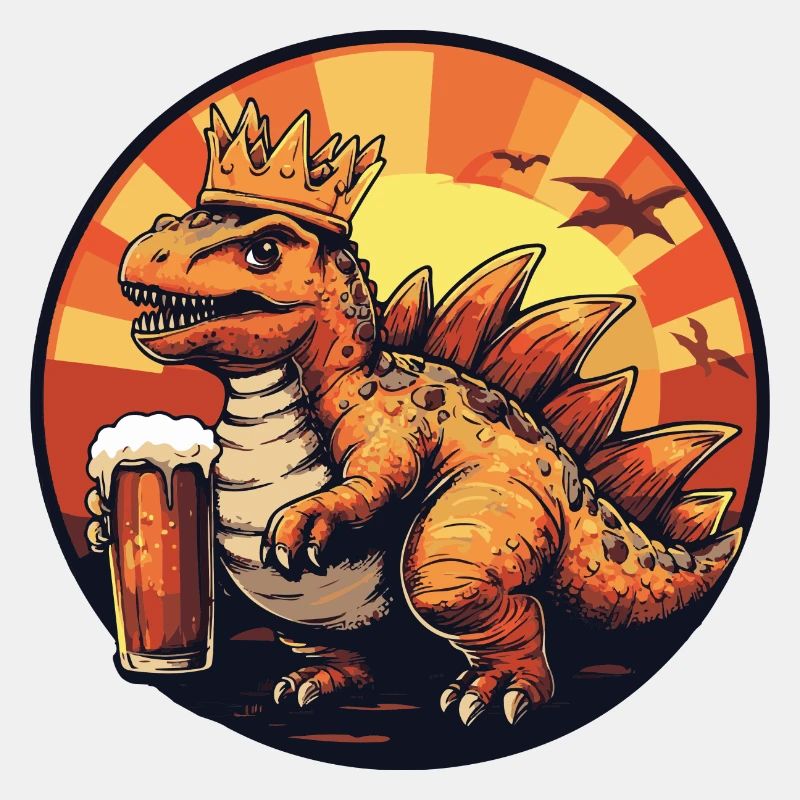 Dinosaurier stegosaurus Bier Comic
