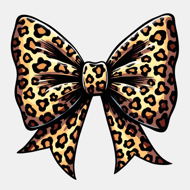 LARGE BOW WITH LEOPARD TREND