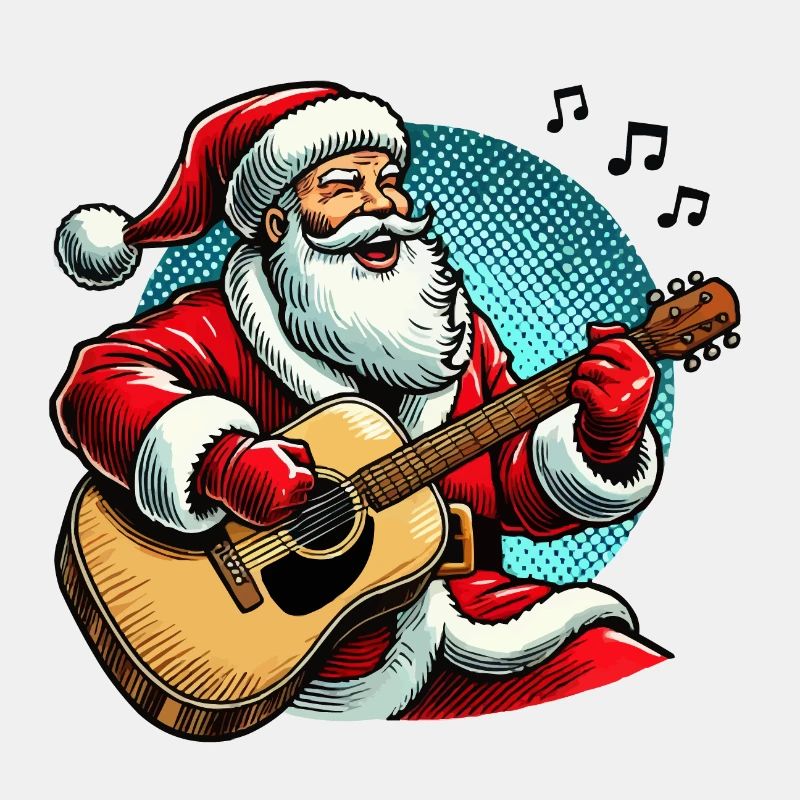 weihnachtsmann gitarre