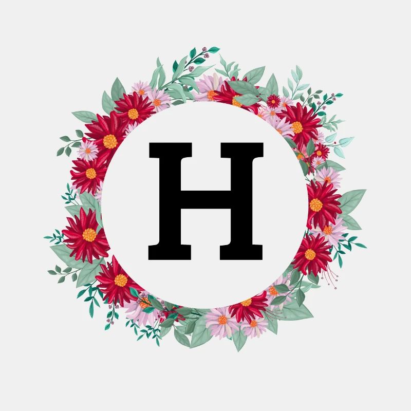 Buchstabe h Blumenkrone