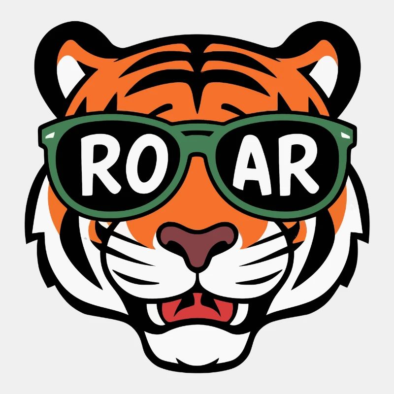 Cooler Tiger mit Sonnenbrille