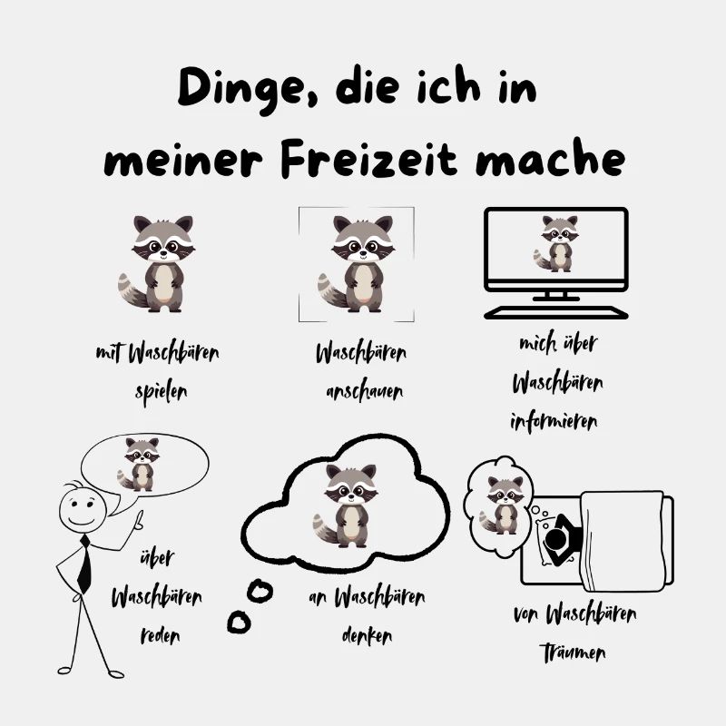 an Waschbären denken