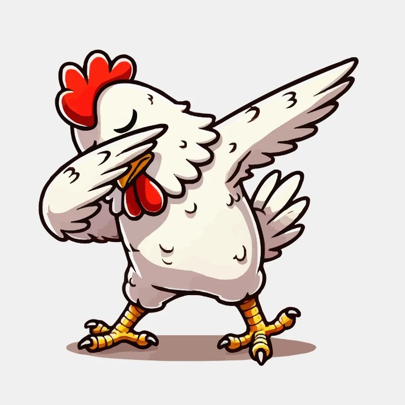 dabbing huhn