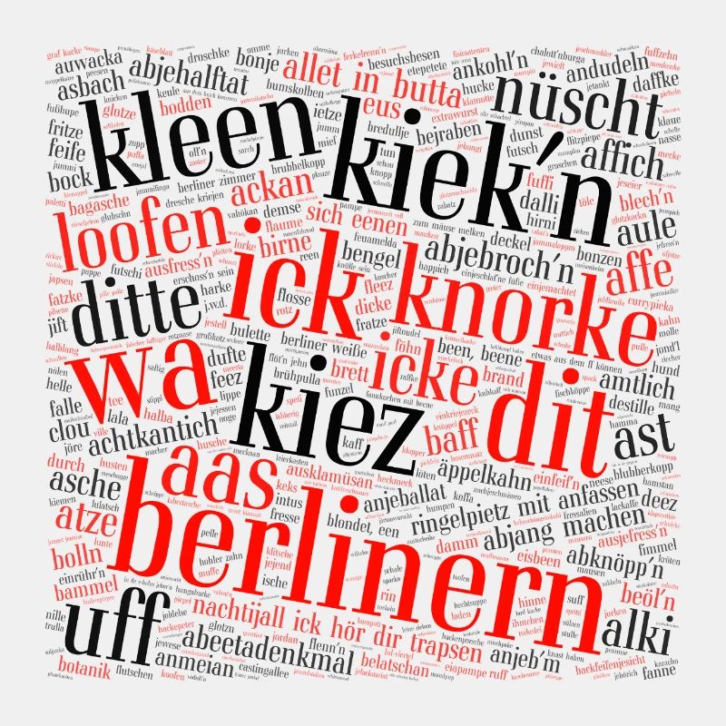 Berliner Schnauze – nuage de mots avec dialecte