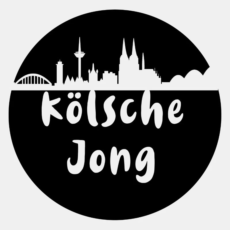 köln,kölsche jong, scherenschnitt, skyline,schwarz