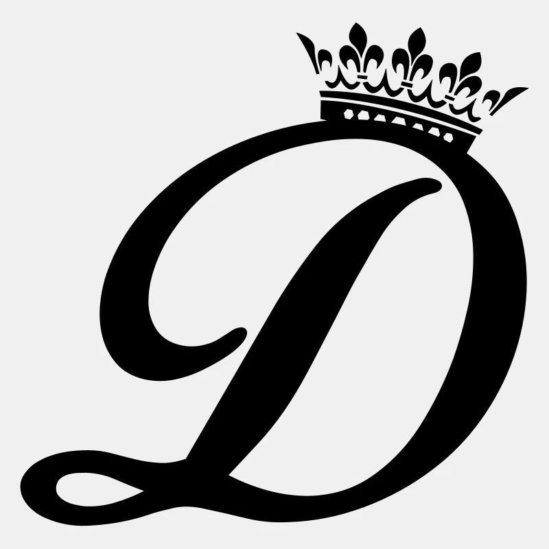 buchstabe D krone