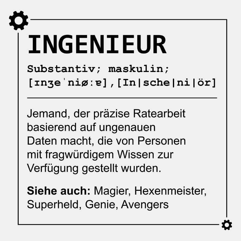 Definition Ingenieur Schwarz