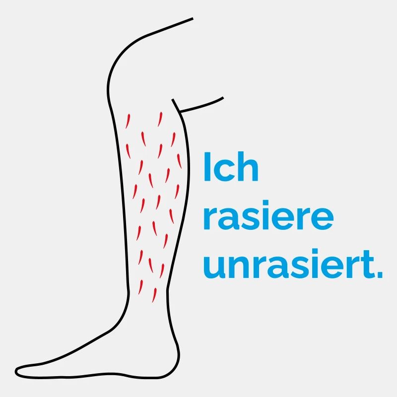 Ich rasiere unrasiert