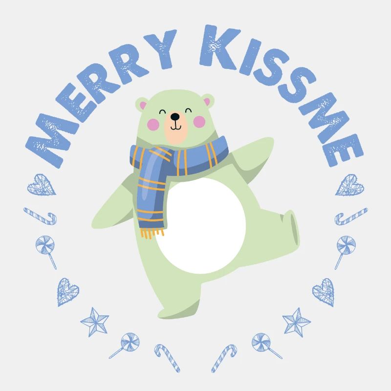 FROHE CHRISTEN BLAUER LIEBLICHER BÄR