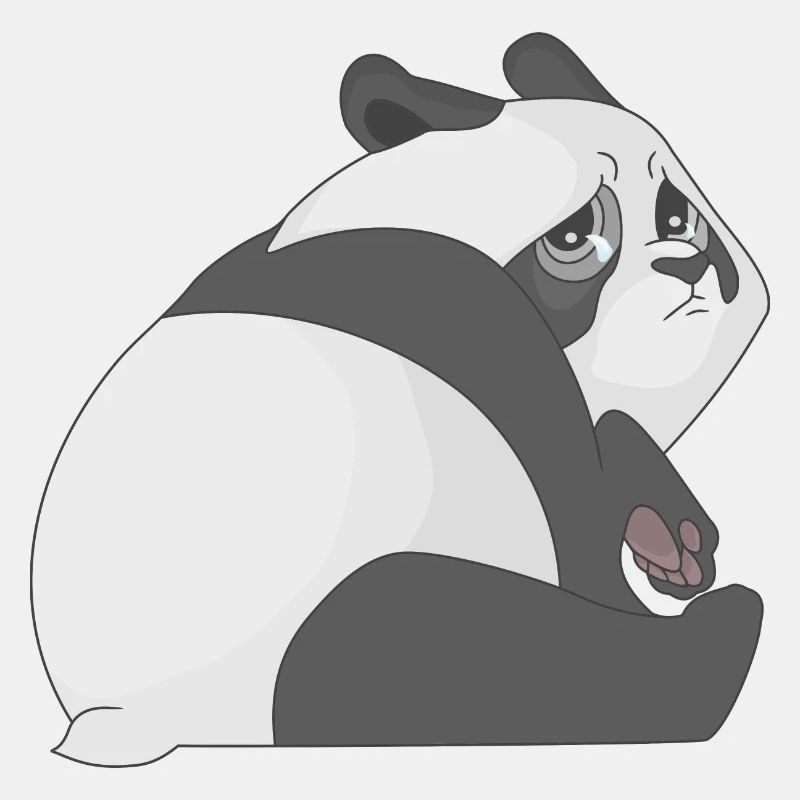 Trauriger Panda