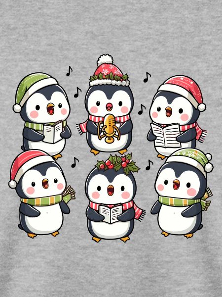 Festliche Pinguin-Weihnachtslieder singen Weihnachtslieder