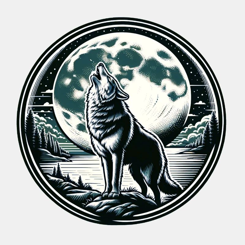 Wolf Mond Werwolf Heulen