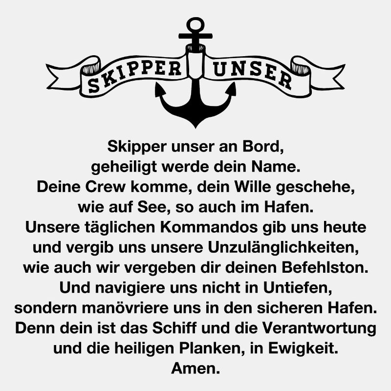 Skipper unser - schwarz