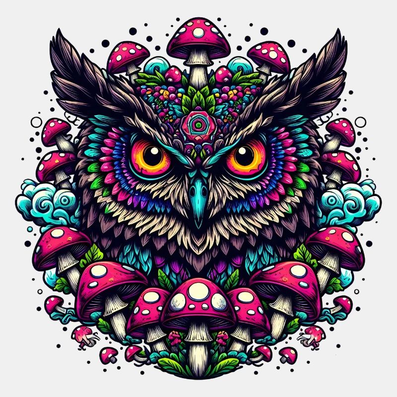 Psychedelische Eule