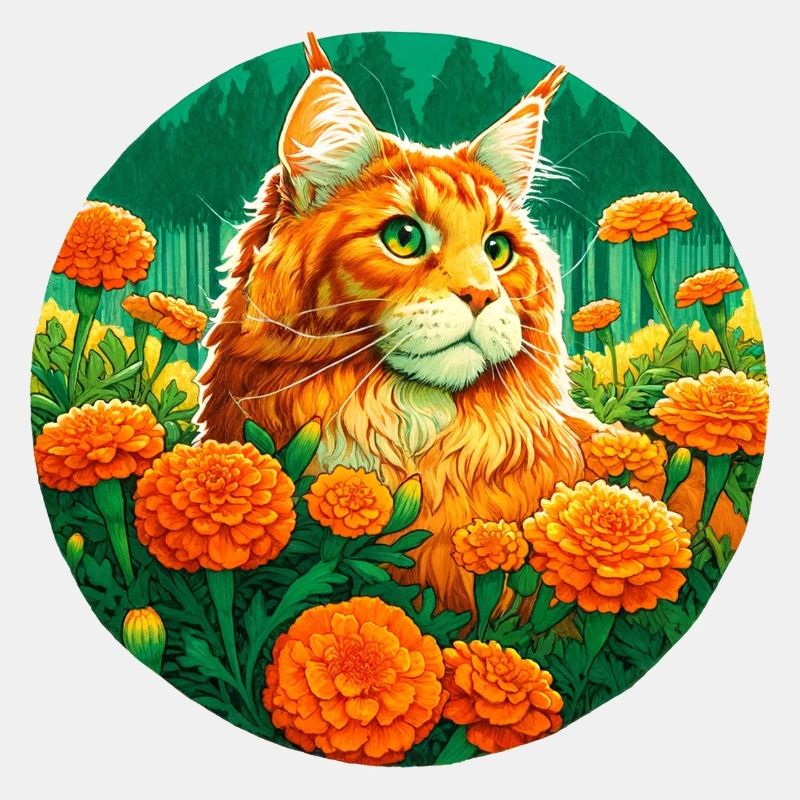 Ingwer Mainecoon Katze