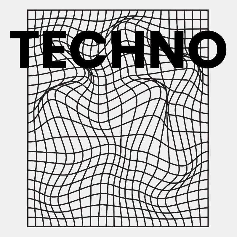 Conception de logo de musique techno